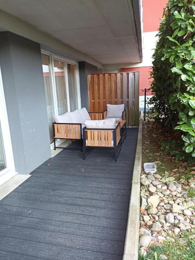 Tres bel appartement rez de jardin appart de 53m2. Pfastatt Buitenkant foto